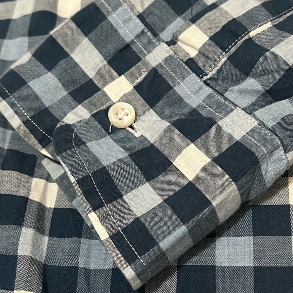 Jcrew Men’s Button Up Long Sleeve Shirt Gingham Size Medium - Picture 2 of 4